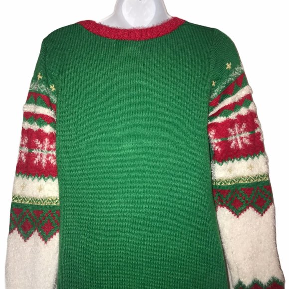 NWT It's Our Time Snowboarding Reindeer Tunic L - Picture 8 of 9